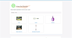 Desktop Screenshot of casadeltennis.com