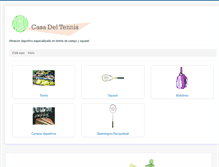 Tablet Screenshot of casadeltennis.com